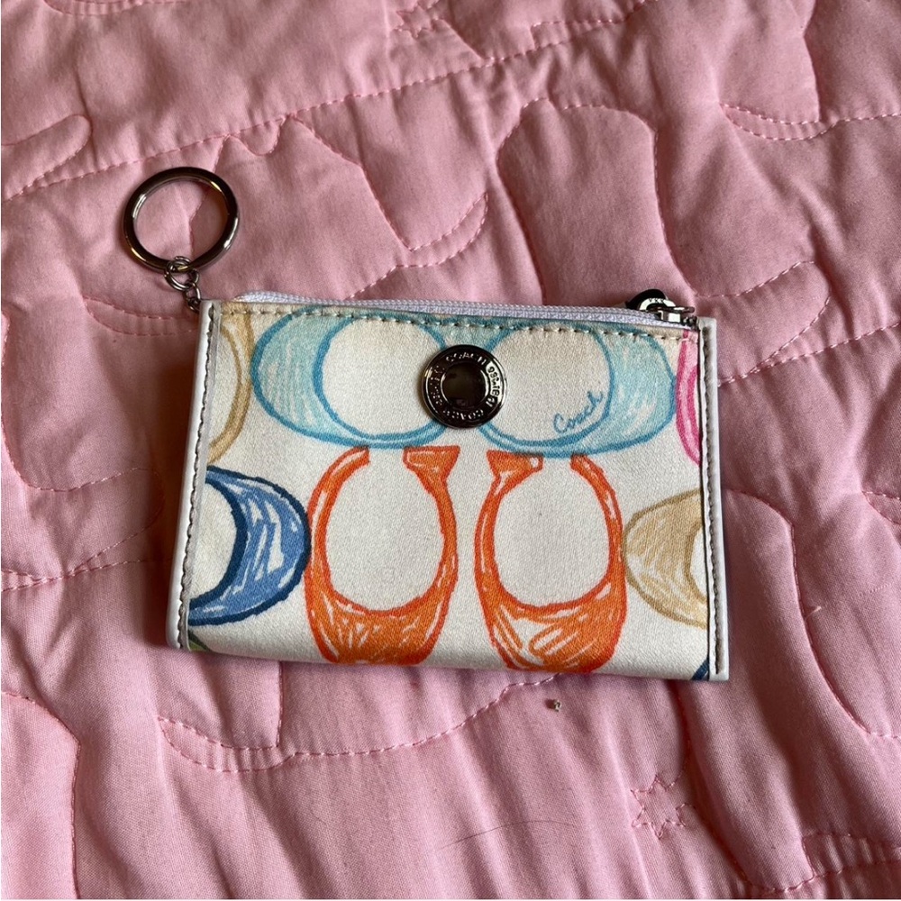 Coach multicolored Keychain Pouch